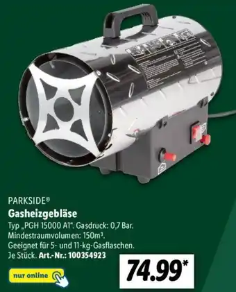 Lidl PARKSIDE Gasheizgebläse PGH 15000 A1 Angebot