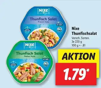 Lidl Nixe Thunfischsalat 220g Angebot