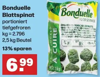 Handelshof Bonduelle Blattspinat 2,5 kg Beutel Angebot