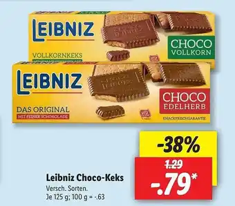 Lidl Leibniz Choco Keks 125g Angebot