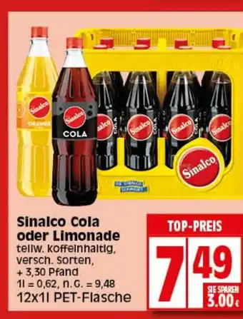 Elli Markt Sinalco Cola oder Limonade 12*1L Angebot