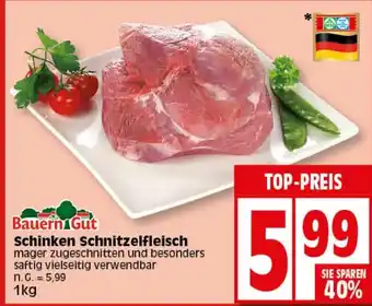 Elli Markt Bauern Gut Schinken Schnitzelfleisch 1kg Angebot