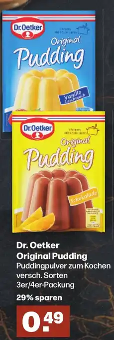 Handelshof Dr. Oetker Original Pudding Angebot