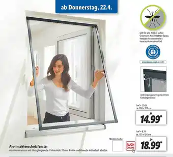 Lidl Alu Insektenschutzfenster Angebot