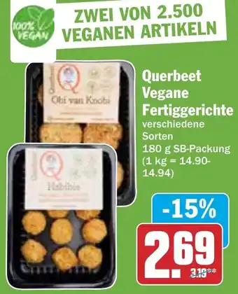 Hit Querbeet Vegane Fertiggerichte 180 g SB-Packung Angebot