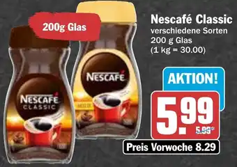 Hit Nescafé Classic 200 g Glas Angebot