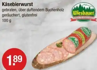 V Markt Wiesbauer Käsebierwurst 100 g Angebot