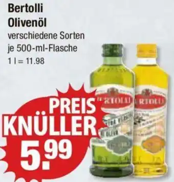 V Markt Bertolli Olivenöl 500 ml Flasche Angebot