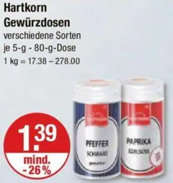 V Markt Hartkorn Gewürzdosen 5 g-80 g Dose Angebot