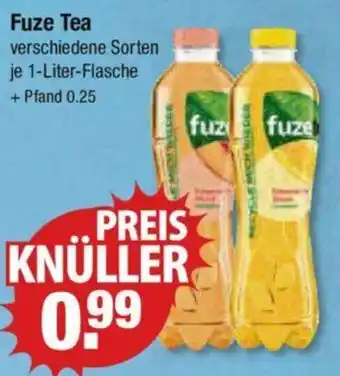 V Markt Fuze Tea 1 Liter Flasche Angebot