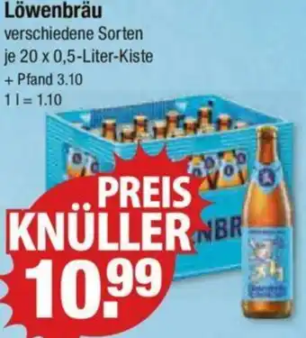 V Markt Löwenbräu 20 x 0,5 Liter Kiste Angebot