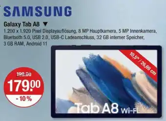 V Markt SAMSUNG Galaxy Tab A8 Angebot