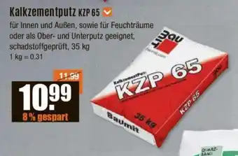 V Baumarkt Kalkzementputz KZP 65 35 kg Angebot