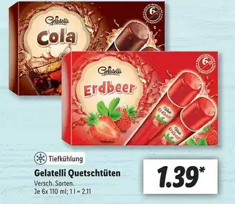 Lidl Gelatelli Quetschtüten 6x110ml Angebot