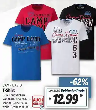 Lidl Camp David T-shirt Angebot