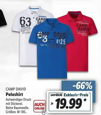 Lidl Camp David Poloshirt Angebot