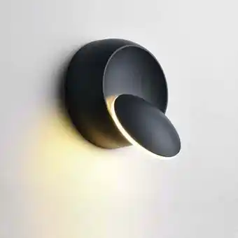 ManoMano 5w warmweiß led innen wandleuchte modern led creative 2in1 eisen wandleuchte runde creative wandlampe(schwarz) Angebot