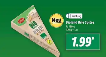 Lidl Bioland Brie Spitze 180g Angebot