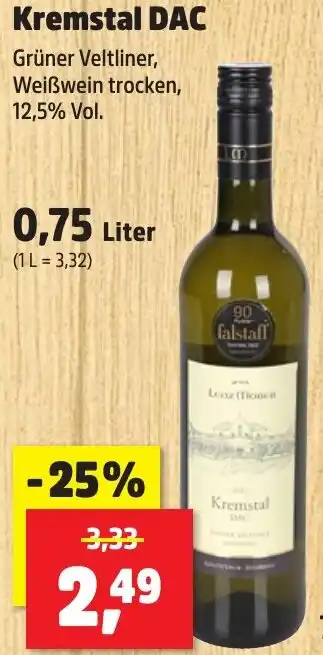 Thomas Philipps Kremstal DAC 0,75 Liter Angebot