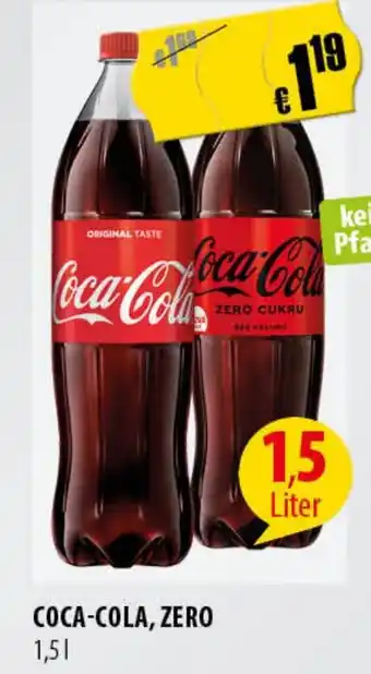 FreeOneShop COCA-COLA, ZERO 1,5L Angebot