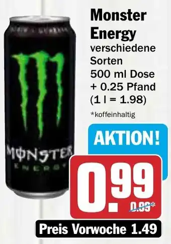 AEZ Monster Energy 500 ml Dose Angebot