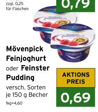 CAP Markt Mövenpick Feinjoghurt oder Feinster Pudding 150g Angebot