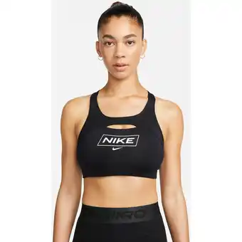 Intersport Nike damen top w np df swsh gx bra np 6mo black/dk smoke grey/white s Angebot