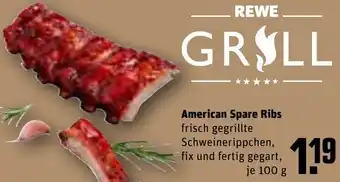 REWE American Spare Ribs 100 g Angebot