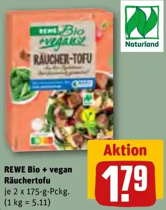 REWE REWE Bio + vegan Räuchertofu 2x175 g Pckg. Angebot