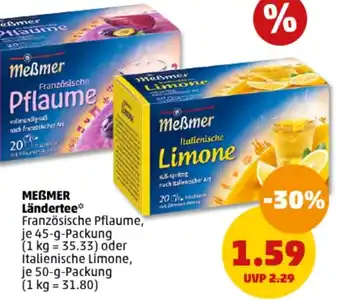 PENNY MERMER Ländertee 45/50 g Packung Angebot