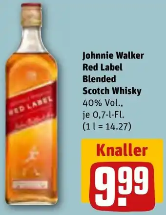 REWE Johnnie Walker Red Label Blended Scotch Whisky 0,7 L-Fl. Angebot