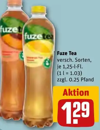 REWE Fuze Tea 1,25 L-Fl. Angebot