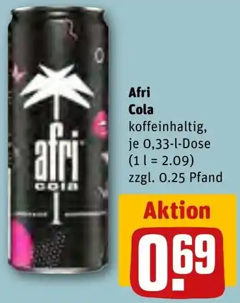 REWE Afri Cola 0,33 L Dose Angebot