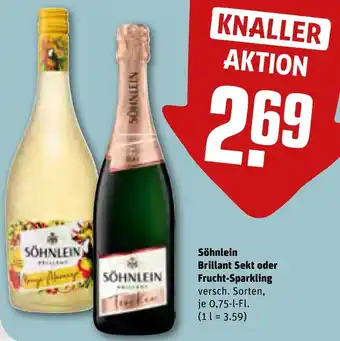 REWE Söhnlein Brillant Sekt oder Frucht-Sparkling 0,75 L-Fl. Angebot