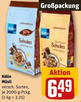 REWE Kölln Müsli 2000 g Pckg. Angebot