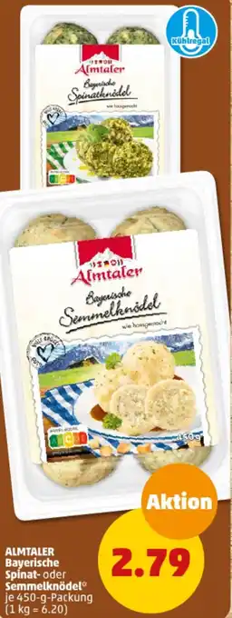 PENNY ALMTALER Bayerische Spinat oder Semmelknödel 450 g Packung Angebot