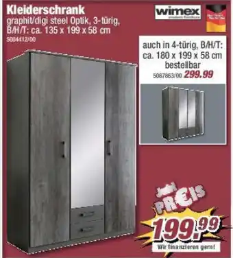 Poco wimex Kleiderschrank Angebot