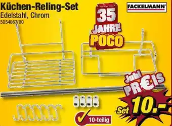 Poco FACKELMANN Küchen-Reling-Set Angebot