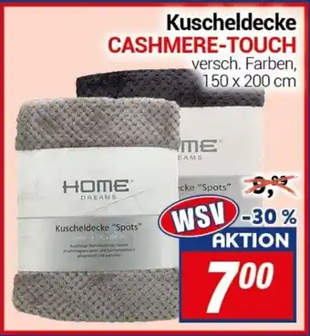 CENTERSHOP Kuscheldecke CASHMERE-TOUCH Angebot