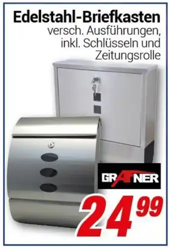 CENTERSHOP GRAFNER Edelstahl-Briefkasten Angebot