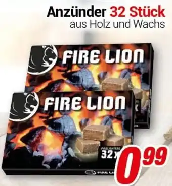 CENTERSHOP Anzünder 32 Stück Angebot