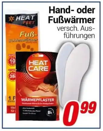 CENTERSHOP Hand oder Fußwärmer Angebot