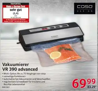 Selgros Caso DESIGN Vakuumierer VR 390 advanced Angebot