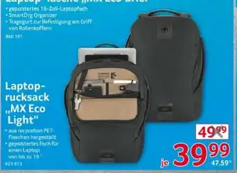 Selgros WENGER Laptop-rucksack ,,MX Eco Light" Angebot
