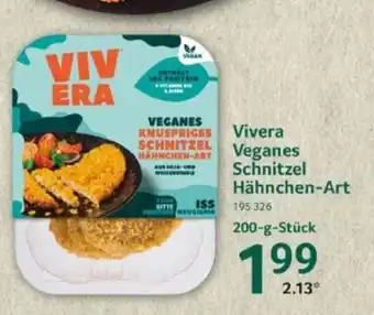 Selgros Vivera Veganes Schnitzel Hähnchen-Art 200-g-Stück Angebot