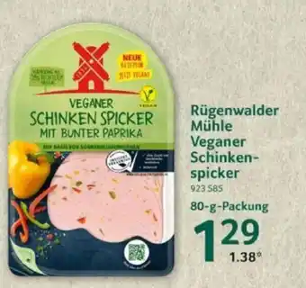 Selgros Rügenwalder Mühle Veganer Schinken-spicker 80-g-Packung Angebot