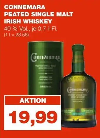 mein real CONNEMARA PEATED SINGLE MALT IRISH WHISKEY 40% Vol., je 0,7-1-FI. Angebot