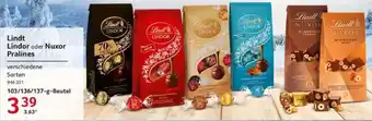 Selgros Lindt Lindor oder Nuxor Pralines 103/136/137-g-Beutel Angebot