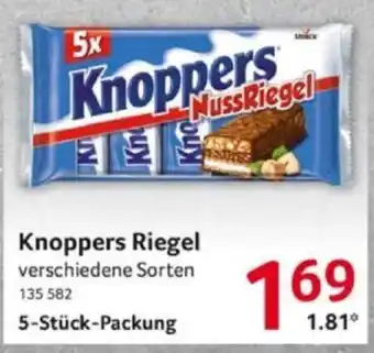 Selgros Storck Knoppers Riegel 5-Stück-Packung Angebot