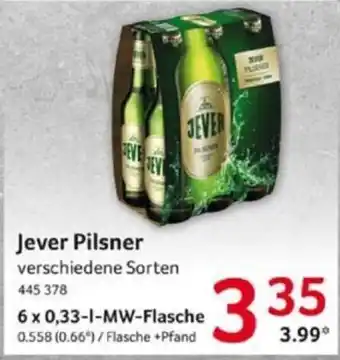 Selgros Jever Pilsner 6*330ml Angebot